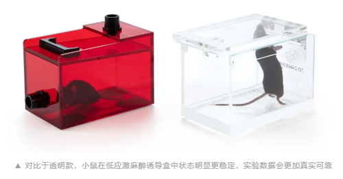 V106红色低应激麻醉诱导盒，开启动物福利新篇章